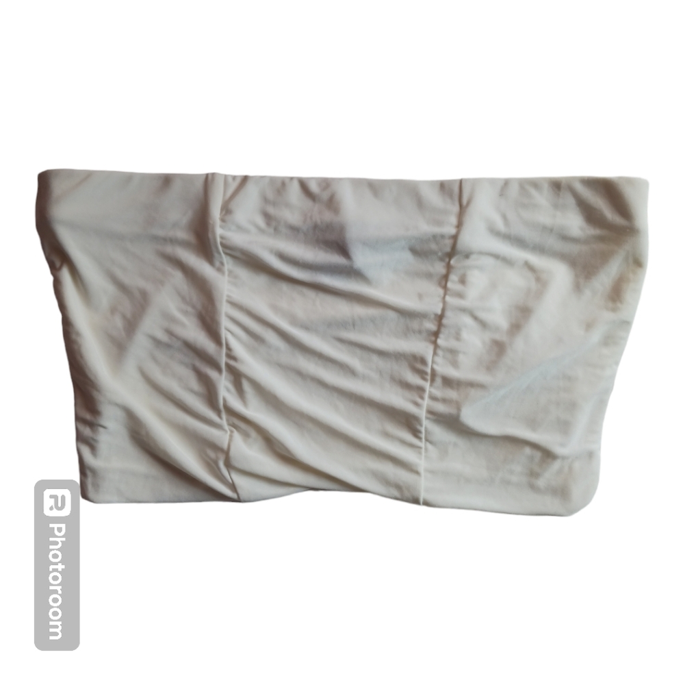 Pretty little thing bandeau Off-white Top Size 2 Xsmall